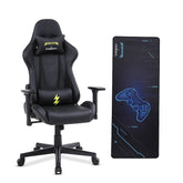 INTERCEPTOR Ergonomic Gaming Chair & Gaming Mat Combo | Premium Fabric, Adjustable Neck & Lumbar Pillow, 3D Adjustable Armrests